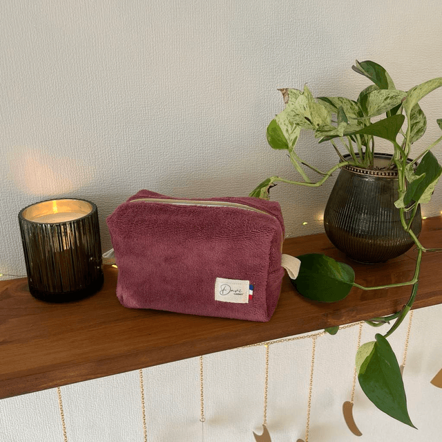 Trousse de toilette en tissu bambou
